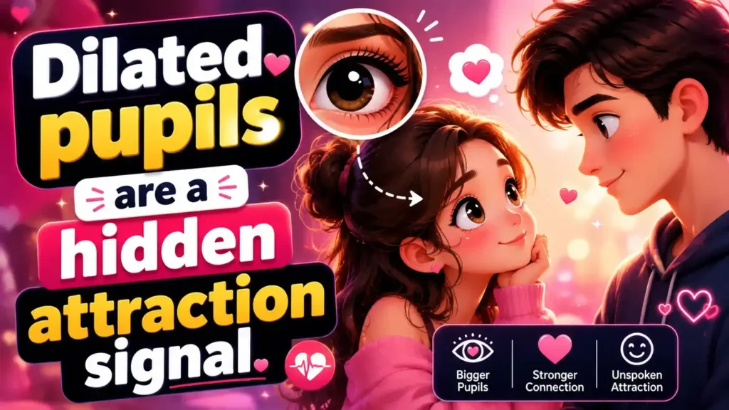 Dilated pupils are a hidden attraction signal.