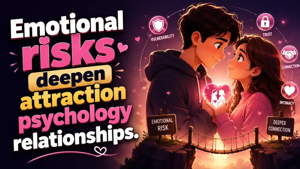Emotional risks deepen attraction psychology relationships.