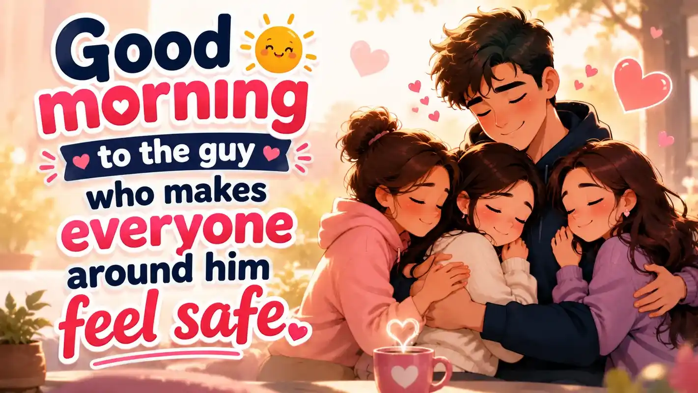Good morning to the guy who makes everyone around him feel safe.good-morning-texts-that-make-him-smile