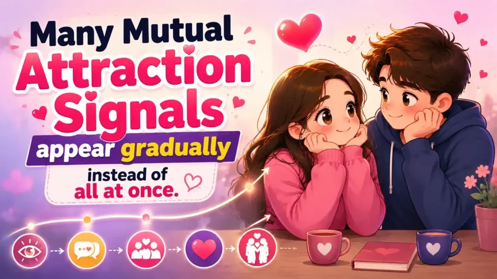 Many Mutual Attraction Signals appear gradually instead of all at once.