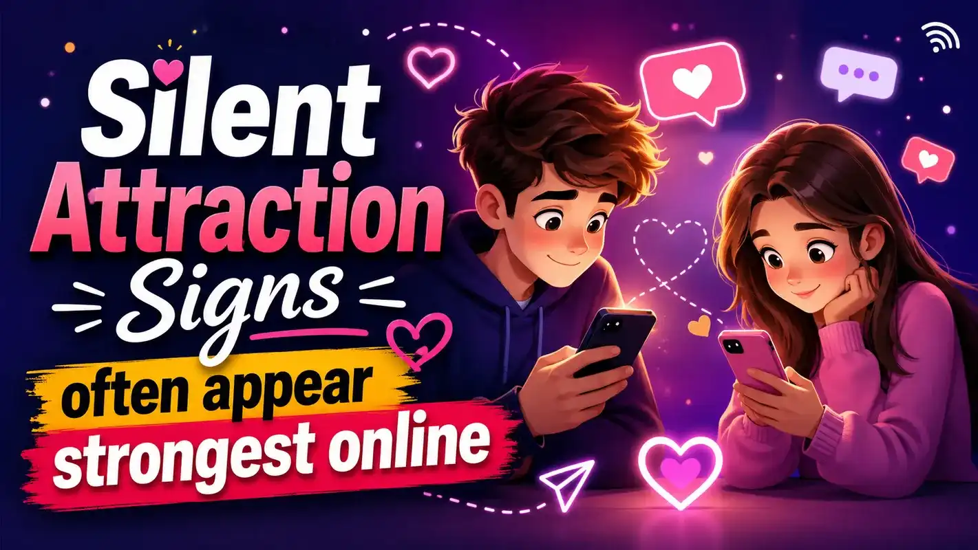 Silent Attraction Signs often appear strongest online