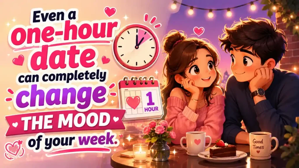 Even a one-hour date can completely change the mood of your week.