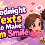Goodnight Texts to Make Him Smile