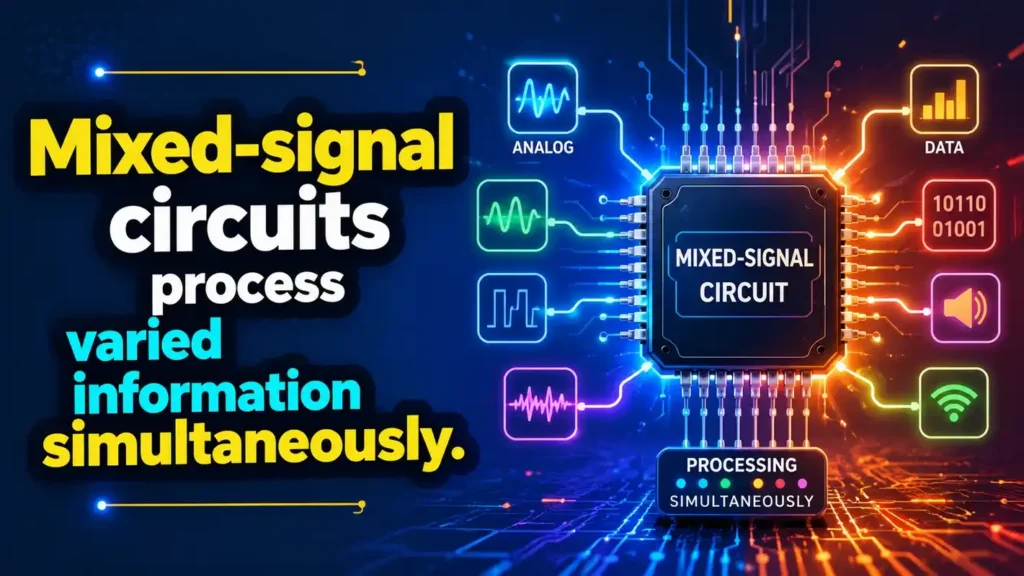 Mixed-signal circuits process varied information simultaneously.
