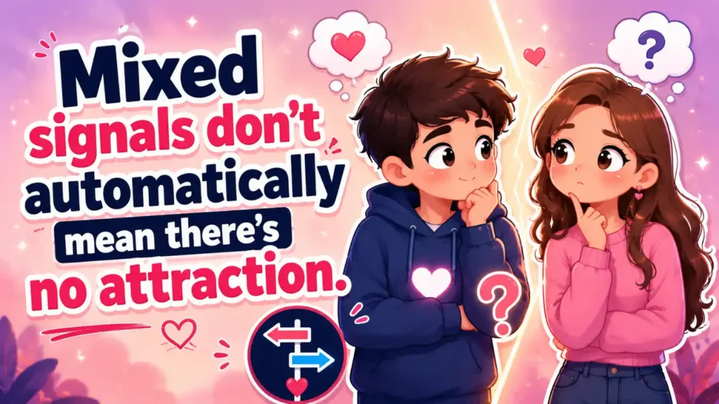 Mixed signals don't automatically mean there's no attraction.