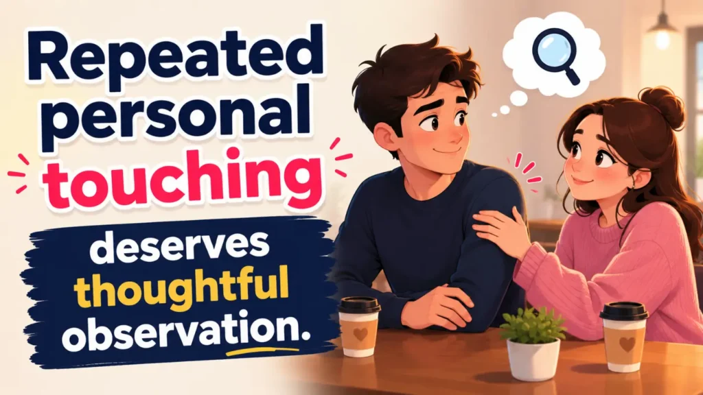 Repeated personal touching deserves thoughtful observation.