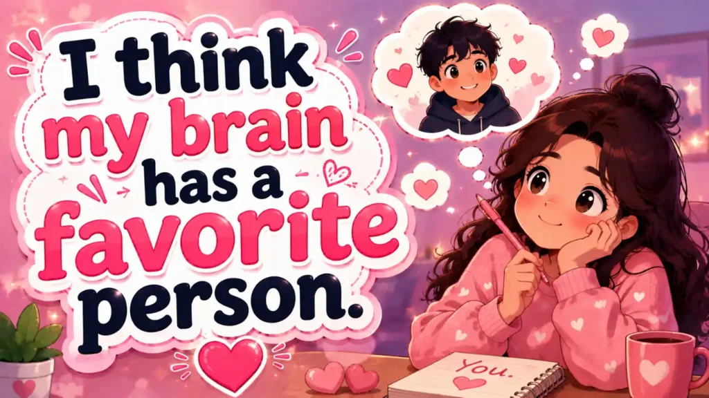 I think my brain has a favorite person.