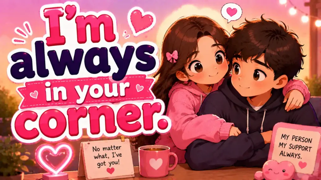I’m always in your corner.
