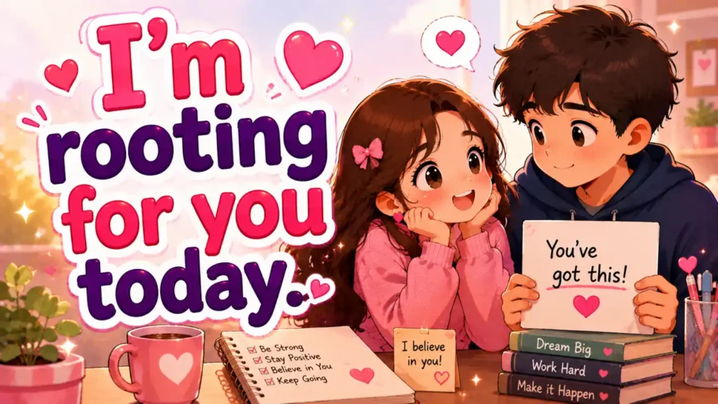 I’m rooting for you today.