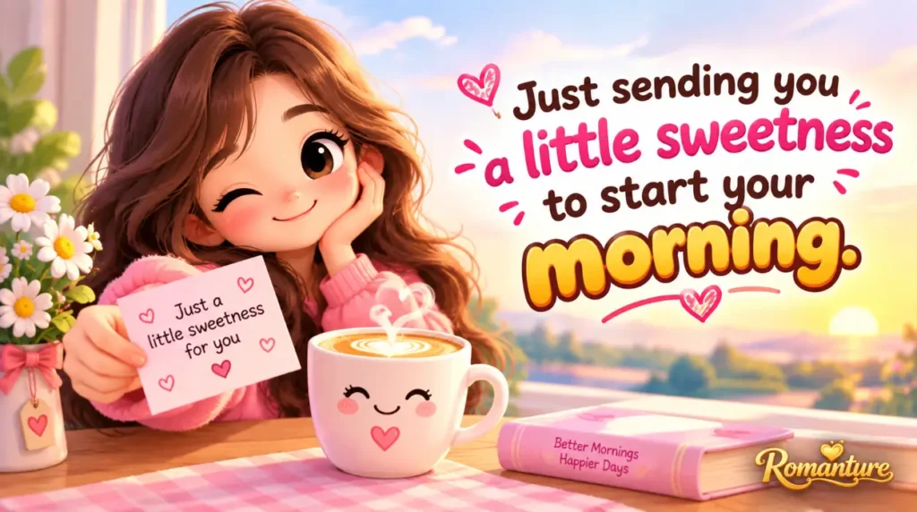 Just sending you a little sweetness to start your morning.